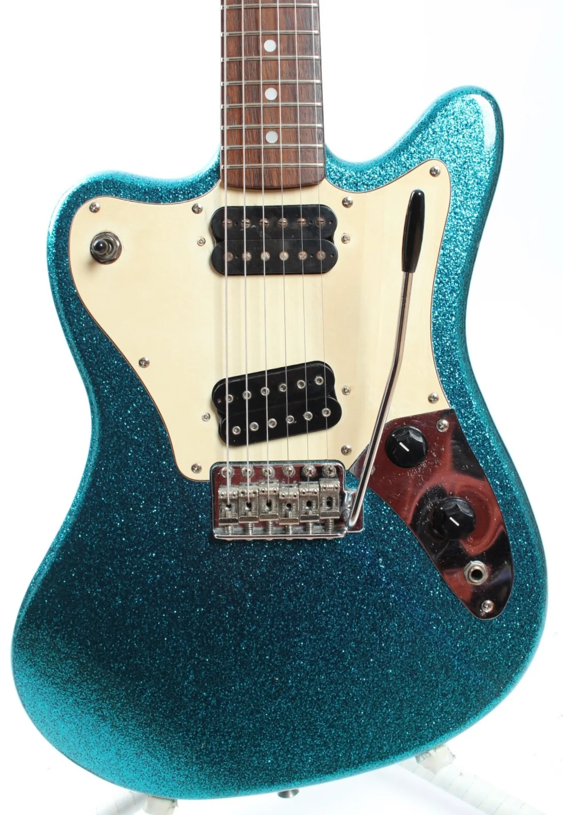 1996 Squier Super-Sonic blue sparkle - Image 2