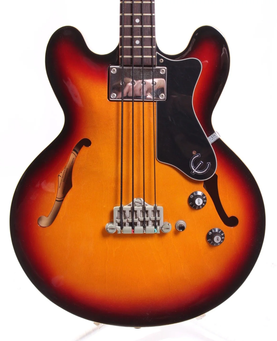 1997 Epiphone Rivoli VC Bass sunburst - Image 2