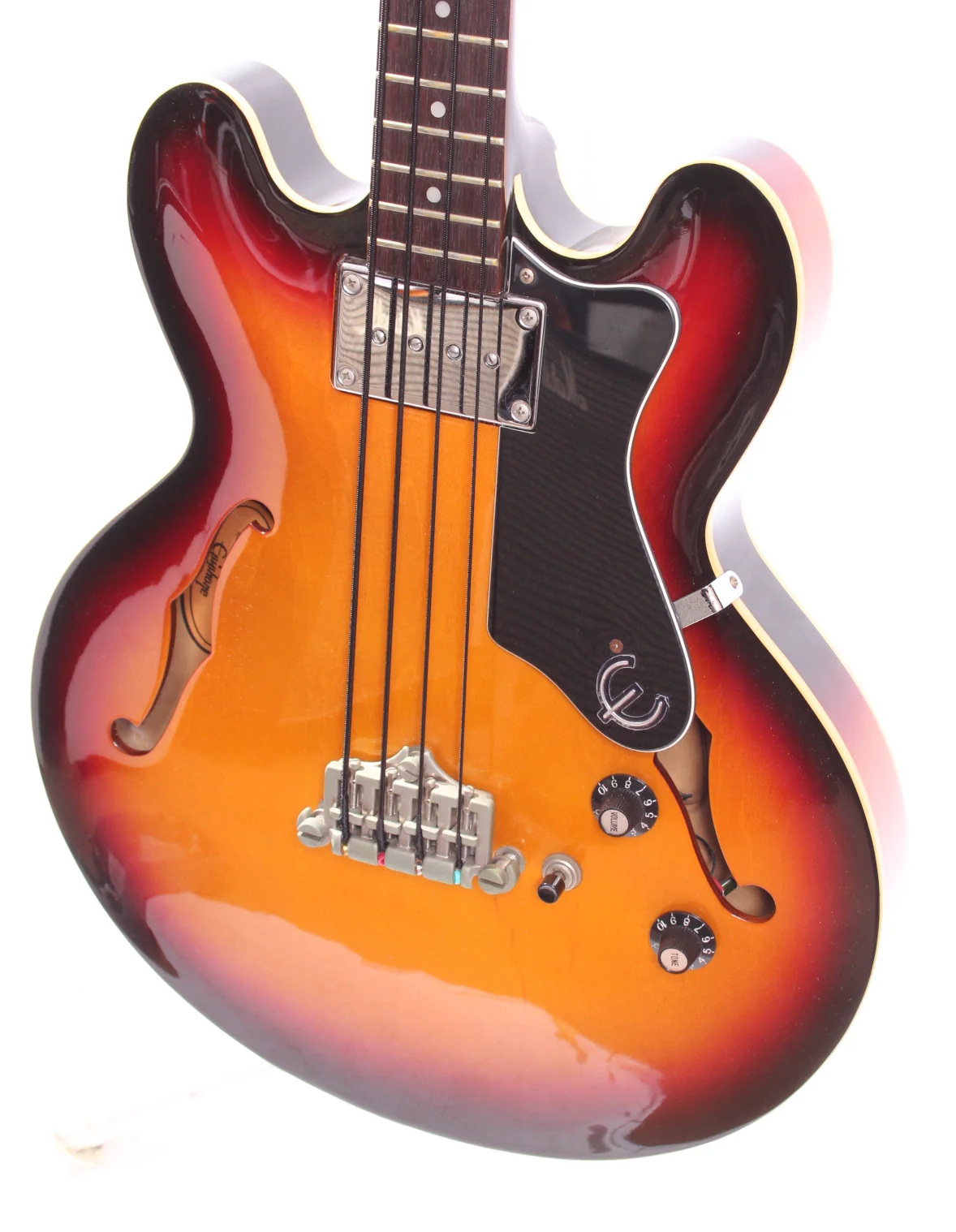 1997 Epiphone Rivoli VC Bass sunburst - Image 3