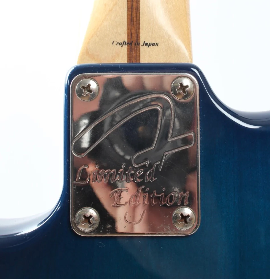 1997 Fender Hellecasters Limited Edition Jerry Donahue Stratocaster sapphire blue transparent - Image 11
