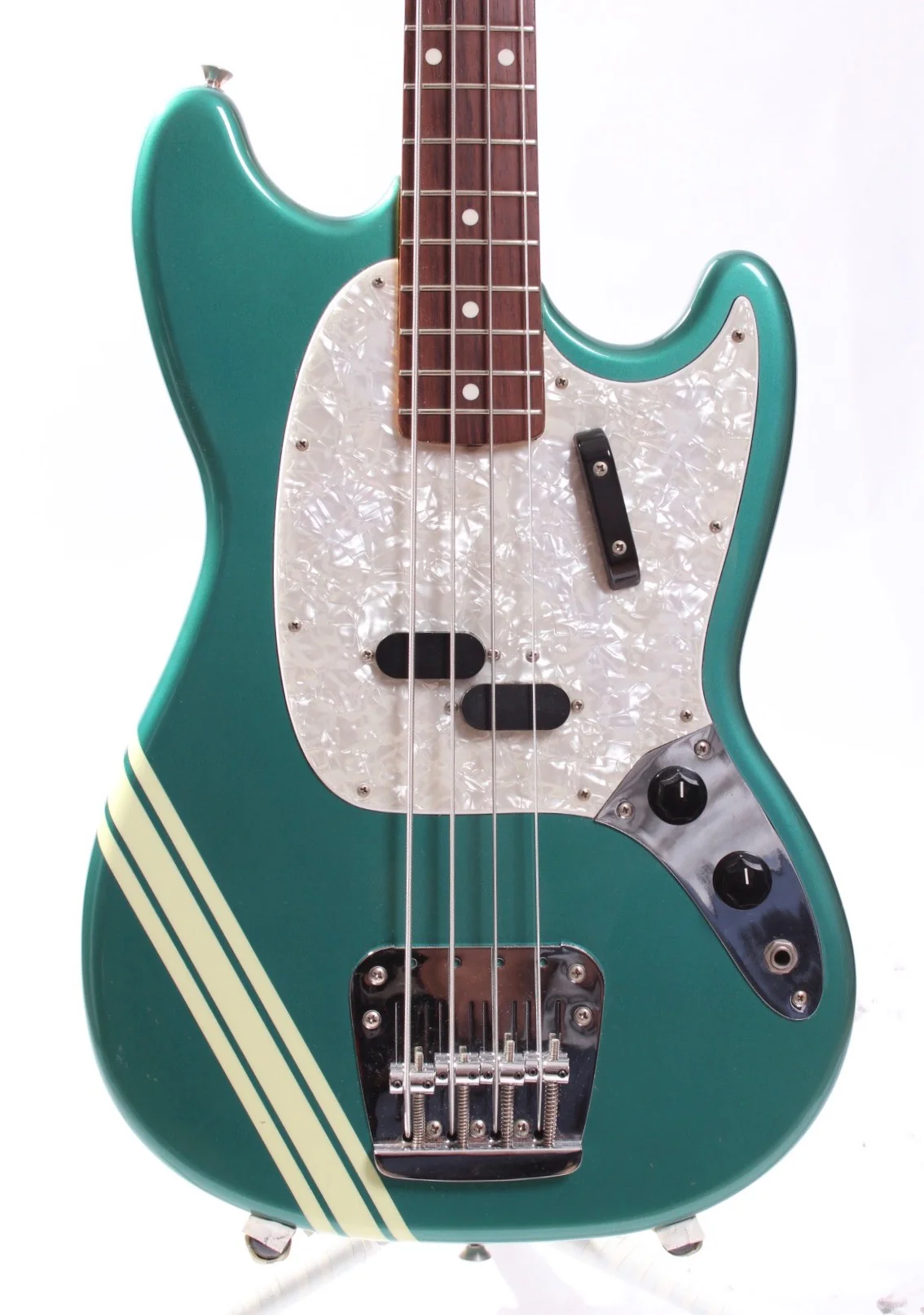 1997 Fender Mustang Bass competition green - Image 2