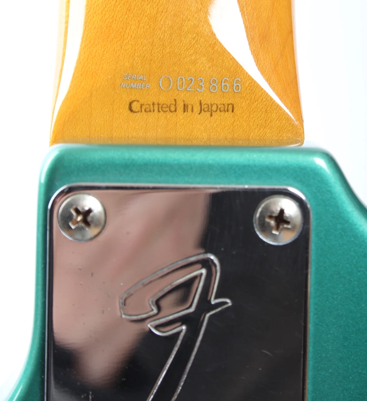 1997 Fender Mustang Bass competition ocean turquoise metallic - Image 11