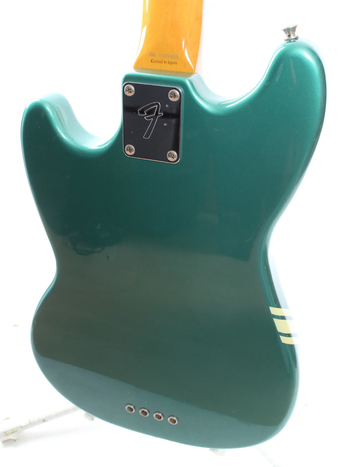 1997 Fender Mustang Bass competition ocean turquoise metallic - Image 8