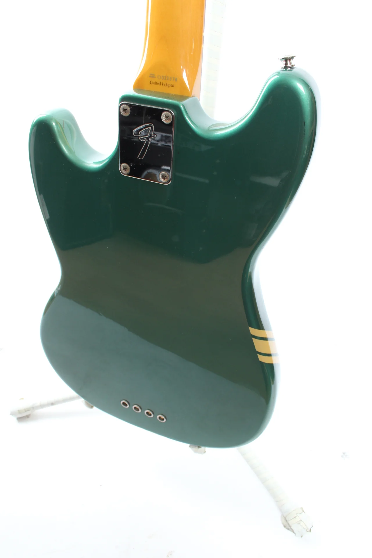 1997 Fender Mustang Bass competition ocean turquoise metallic - Image 8