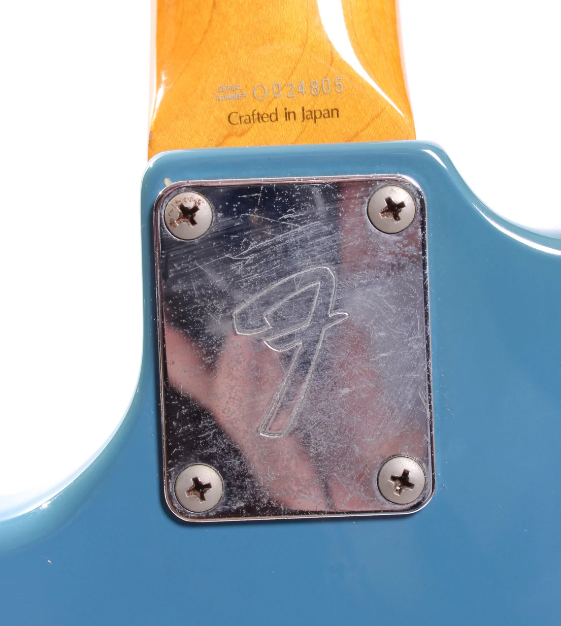 1997 Fender Mustang Bass daphne blue - Image 11
