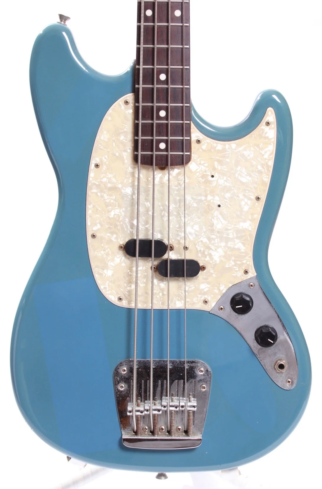 1997 Fender Mustang Bass daphne blue - Image 2