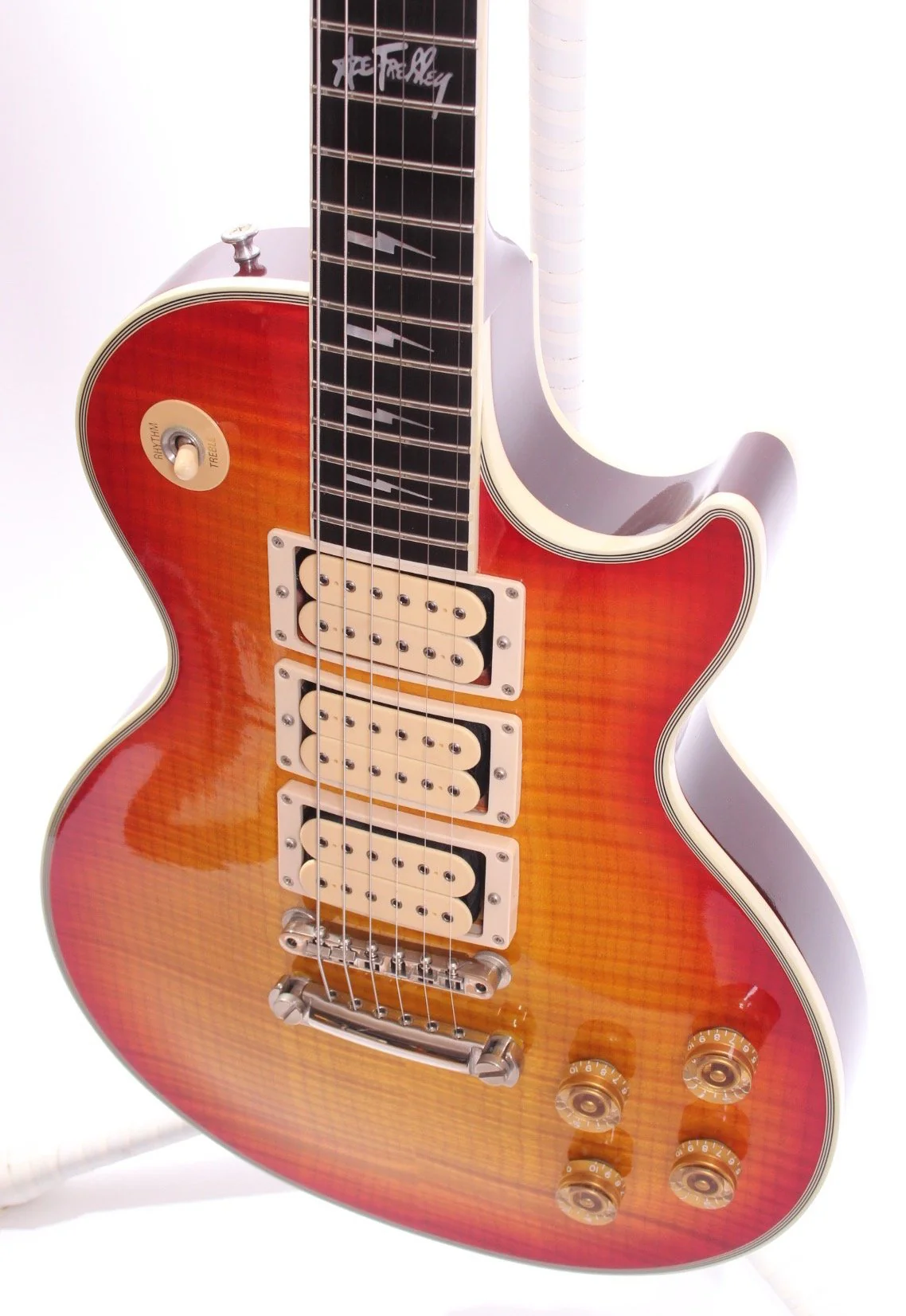 1997 Gibson Custom Shop Les Paul Ace Frehley Signature cherry sunburst Yamano NOS - Image 3