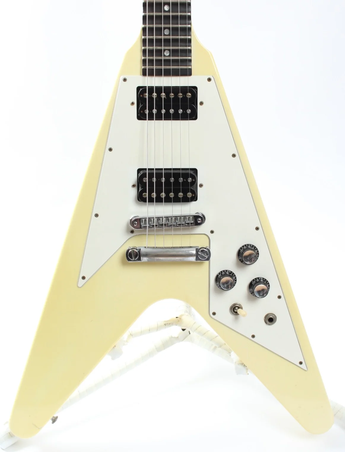 1997 Gibson Flying V '67 scalloped fretboard alpine white - Image 2