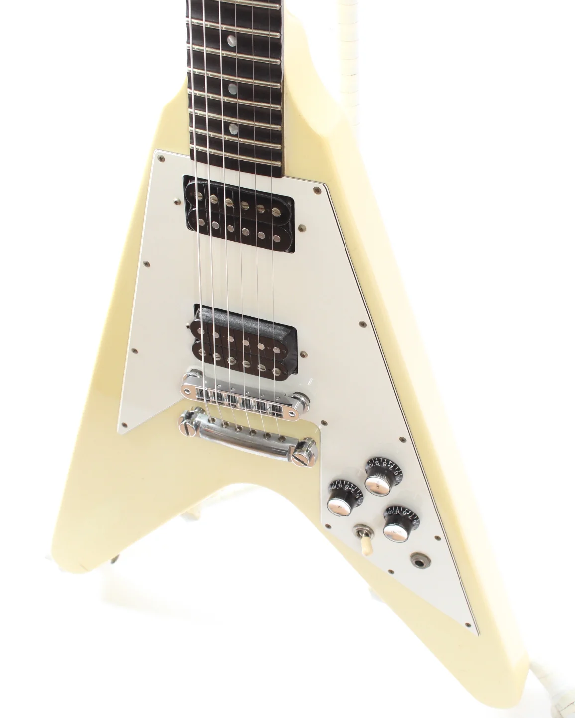 1997 Gibson Flying V '67 scalloped fretboard alpine white - Image 3