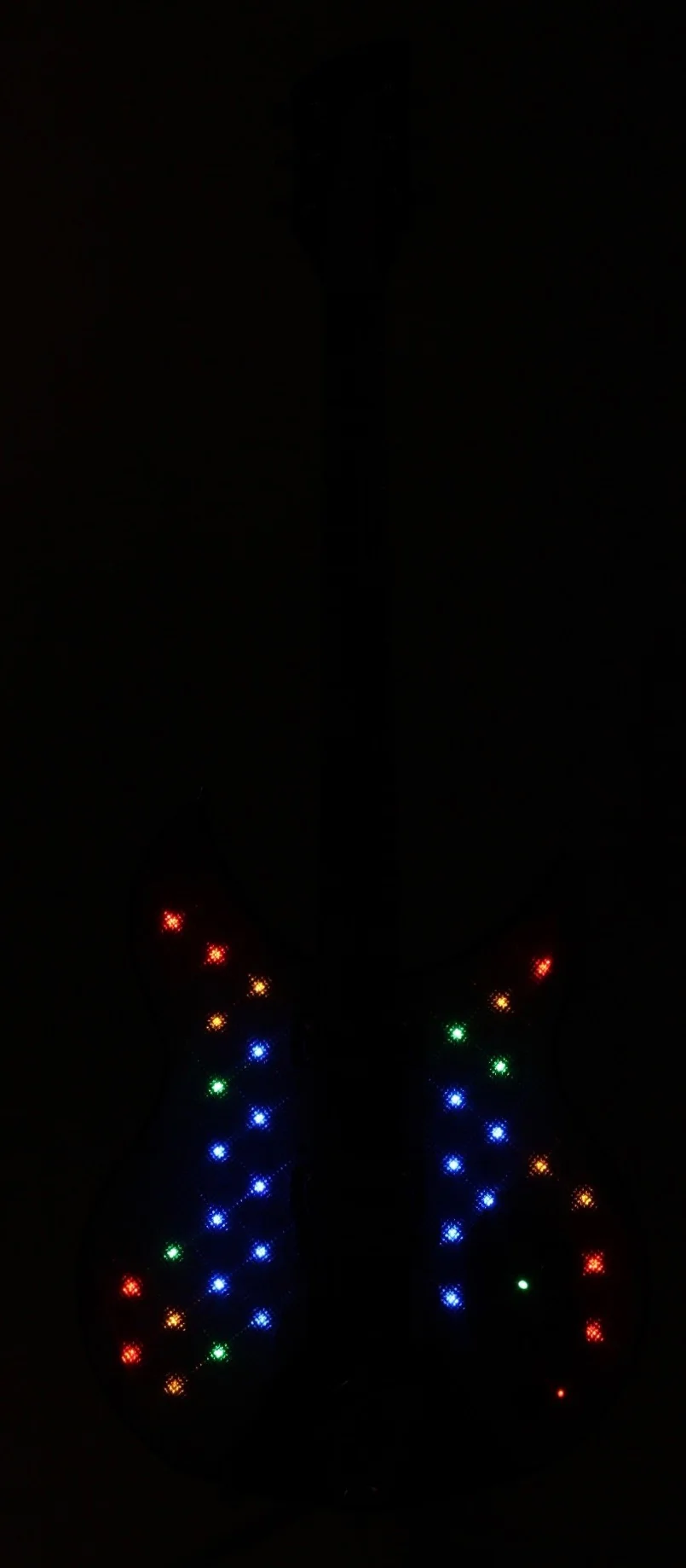 1997 Rickenbacker 330 to 331LS Light Show conversion jetglo - Image 2
