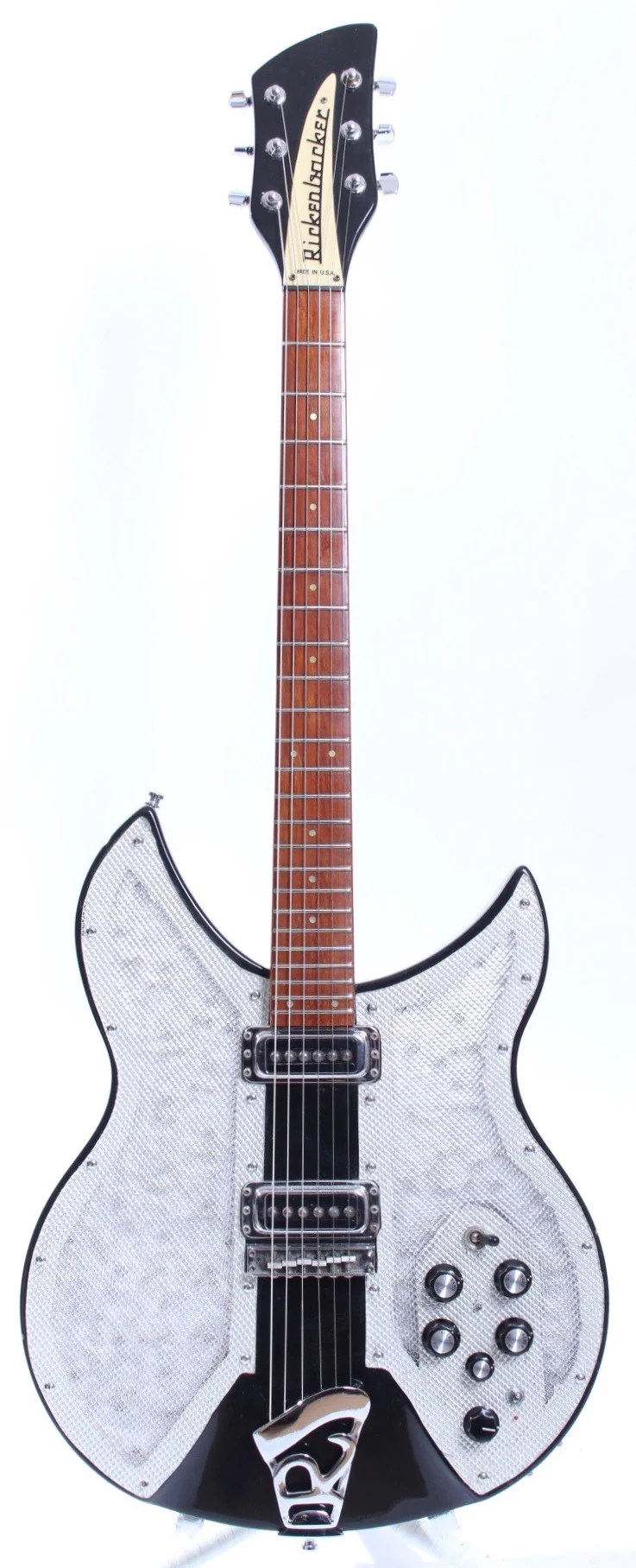 1997 Rickenbacker 330 to 331LS Light Show conversion jetglo - Image 3