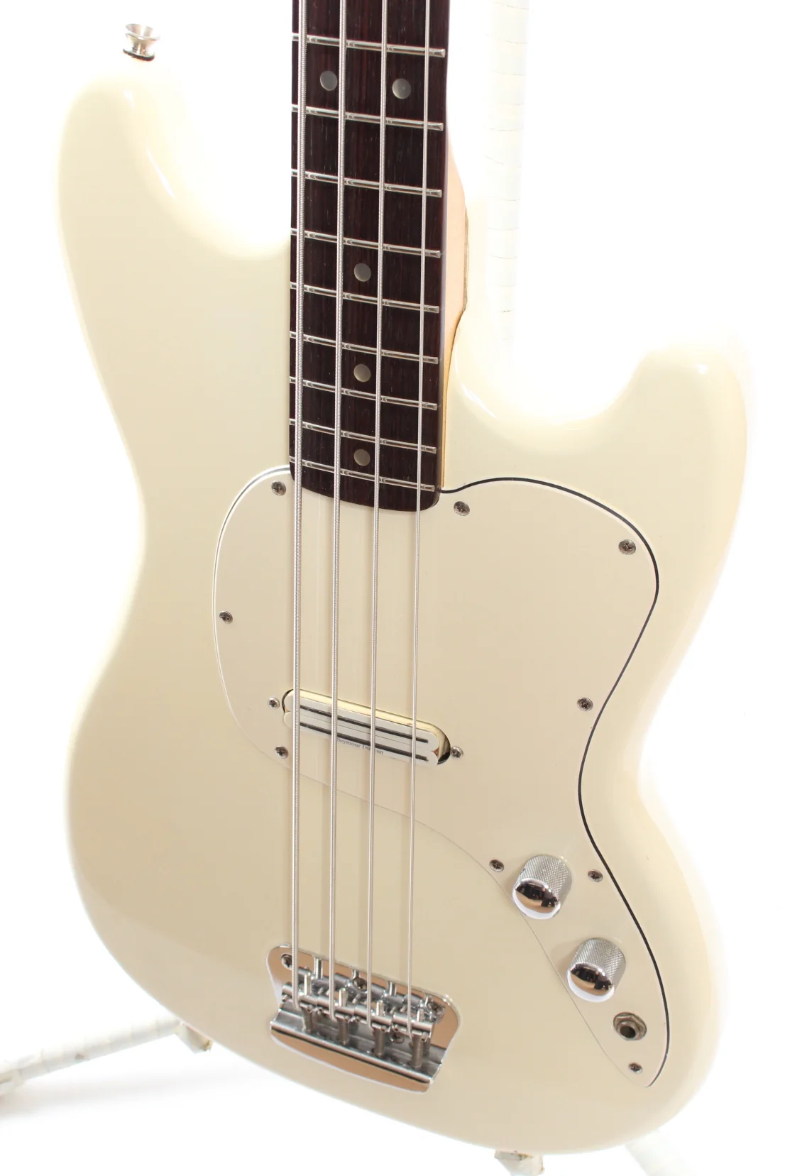 1997 Squier Musicmaster Bass arctic white - Image 3
