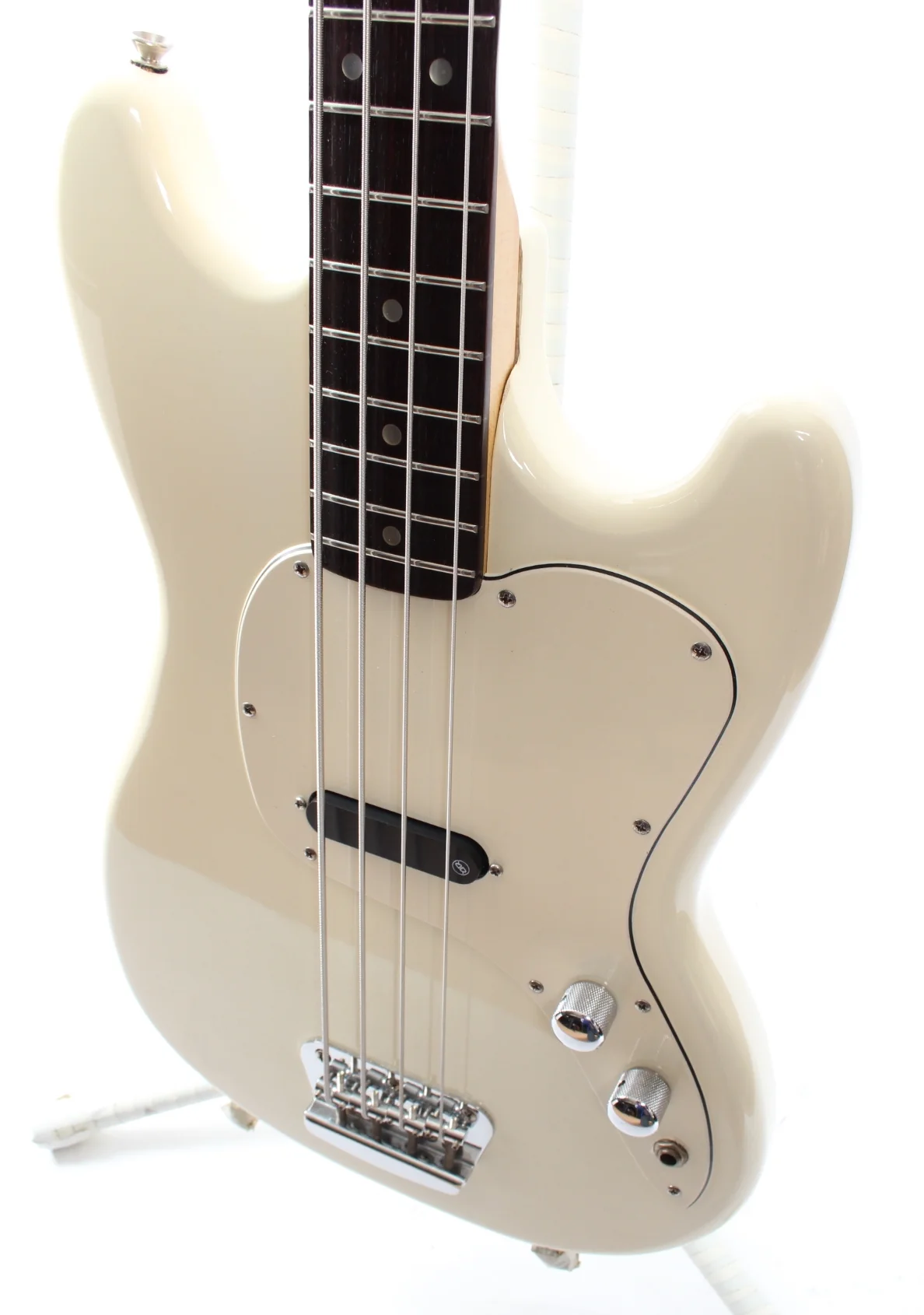 1997 Squier Musicmaster Bass arctic white - Image 3