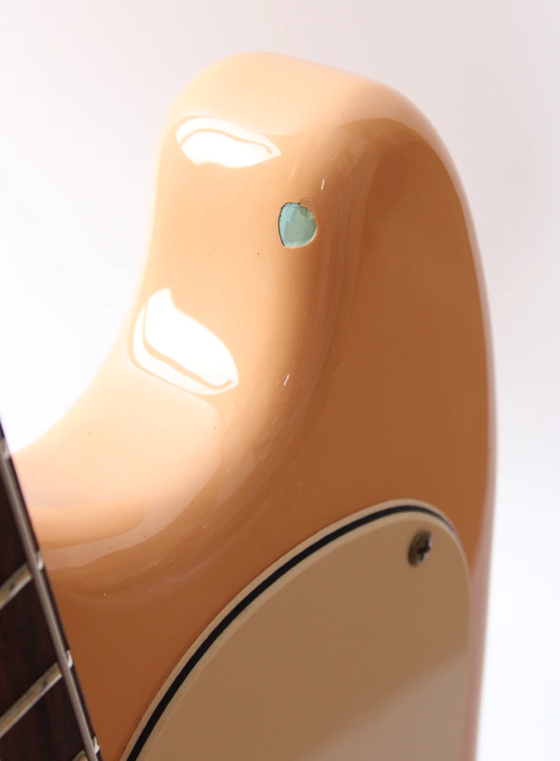 1997 Squier Musicmaster Bass shell pink - Image 12