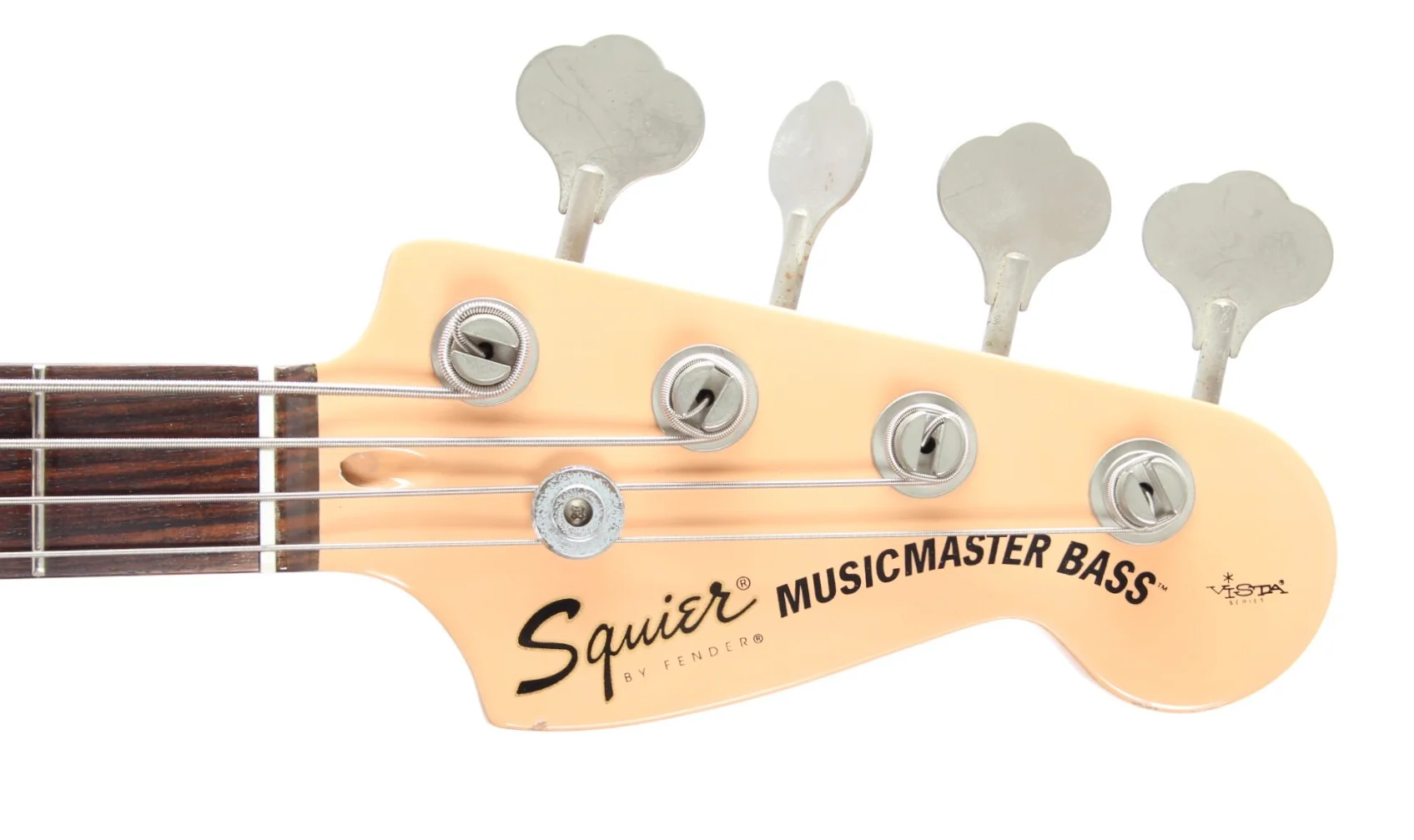 1997 Squier Musicmaster Bass shell pink - Image 5