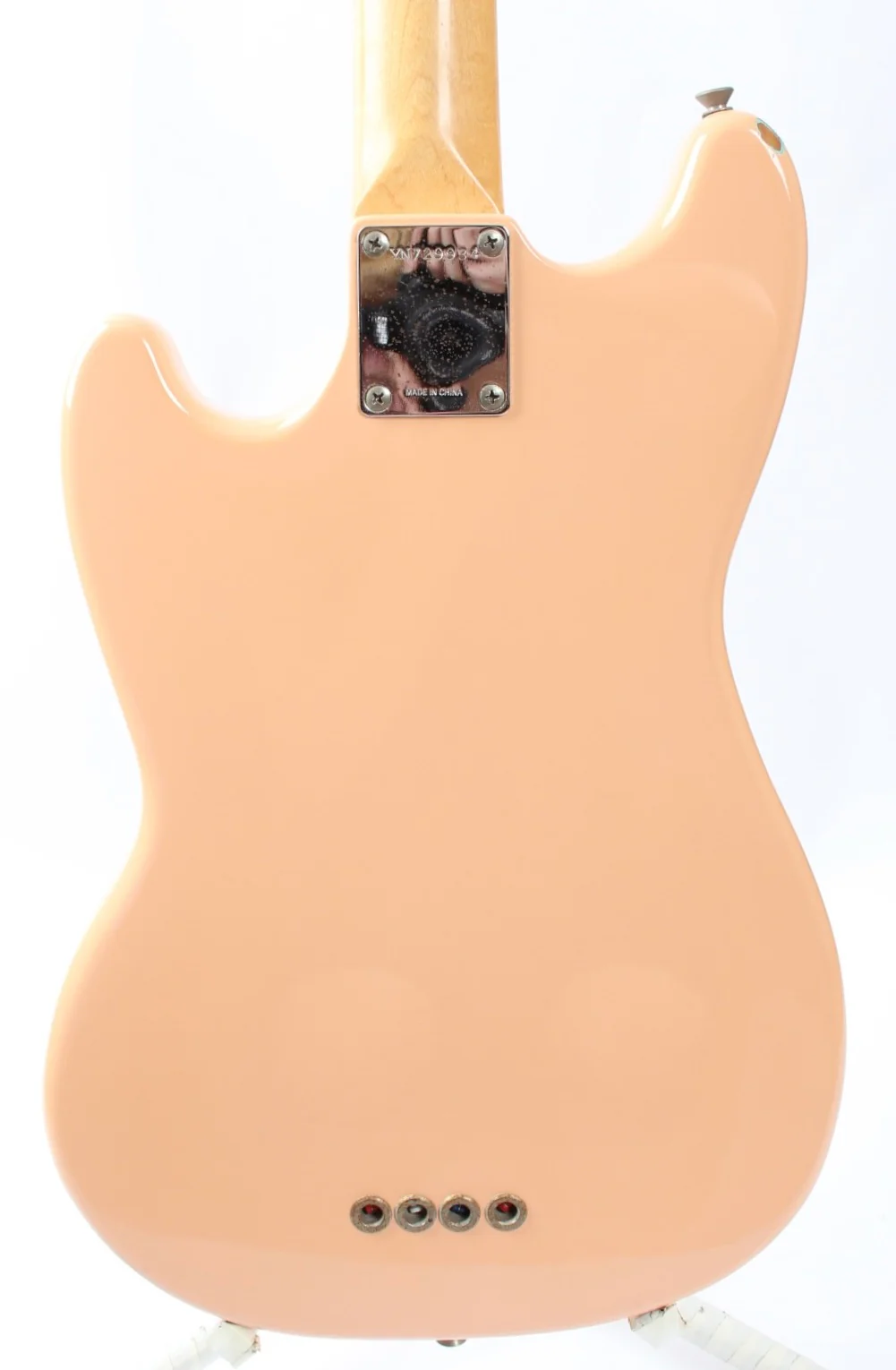 1997 Squier Musicmaster Bass shell pink - Image 7
