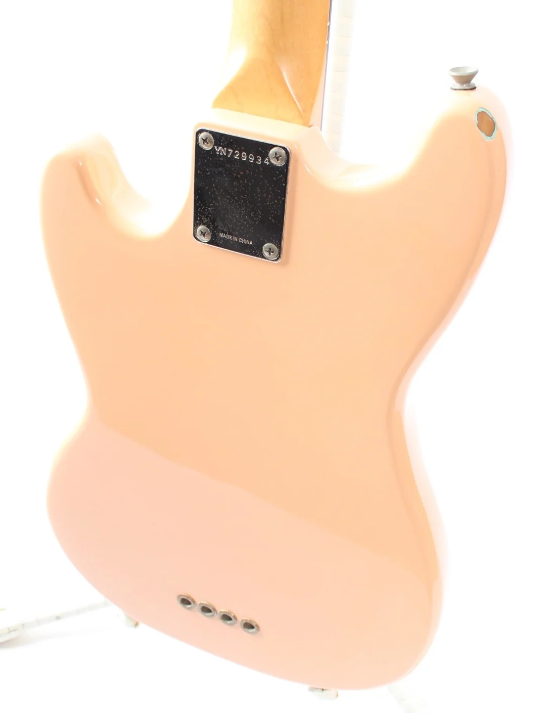1997 Squier Musicmaster Bass shell pink - Image 8