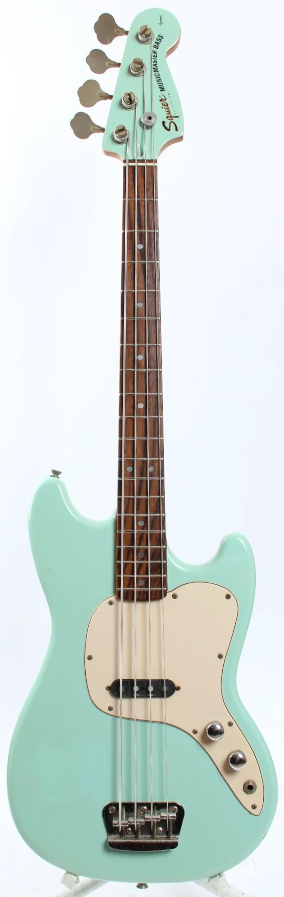 1997 Squier Musicmaster Bass sonic blue