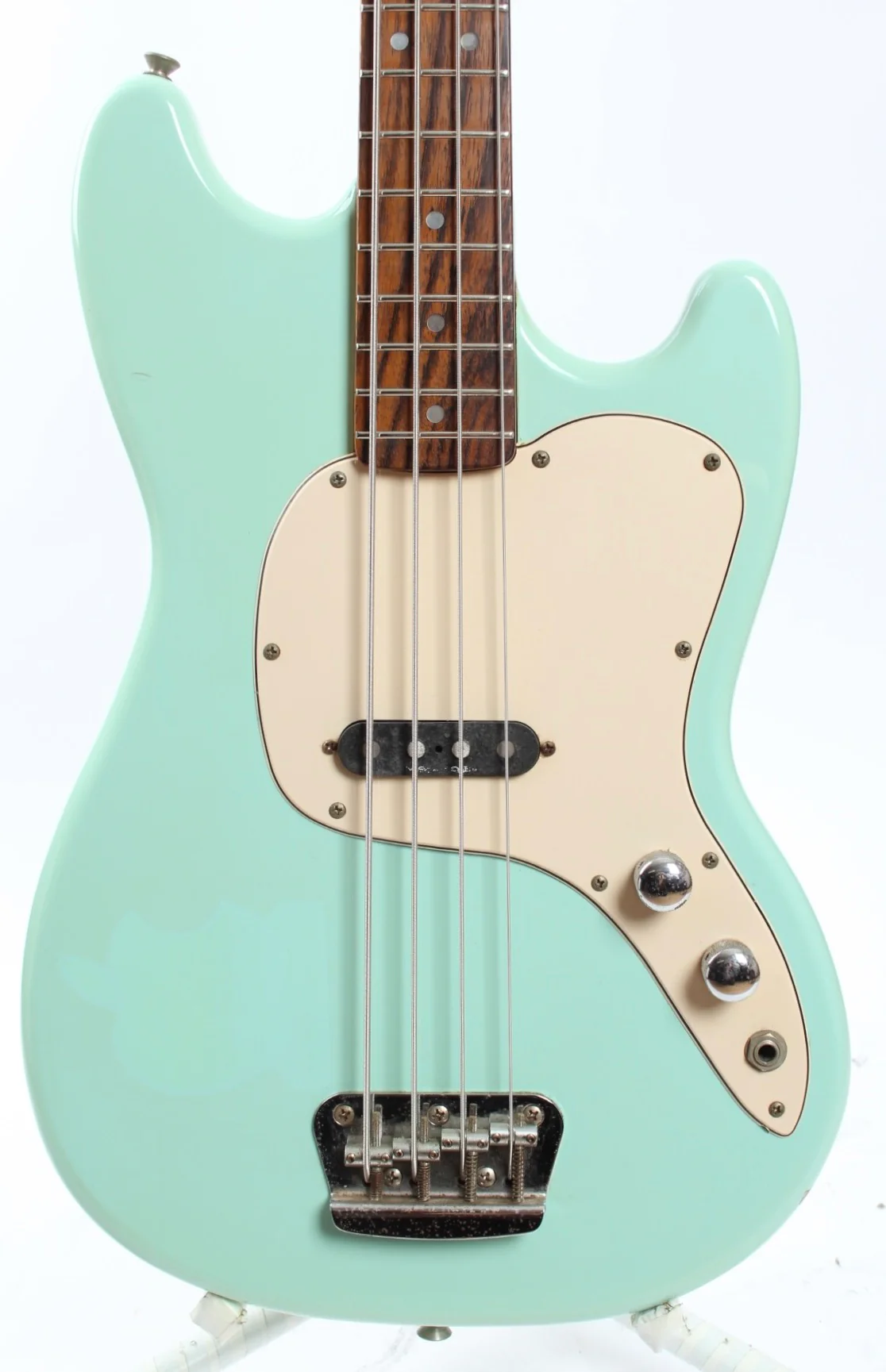 1997 Squier Musicmaster Bass sonic blue - Image 2