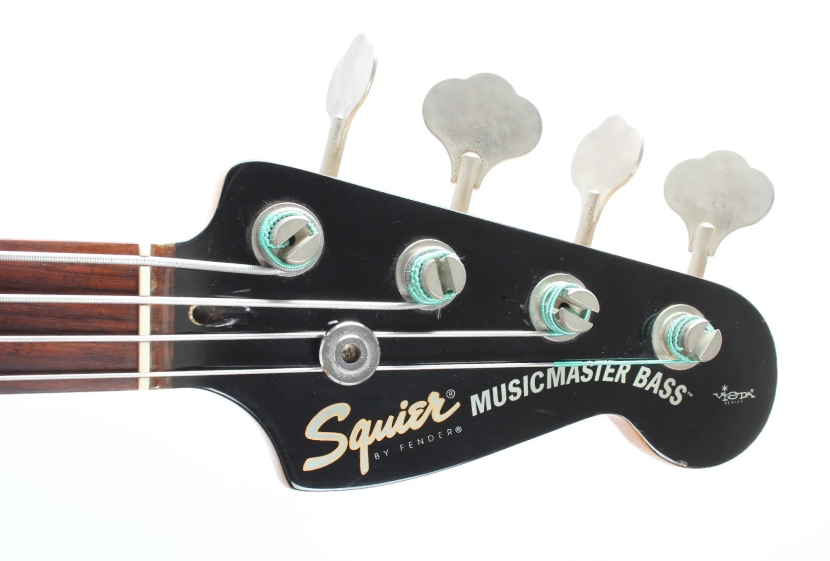 1997 Squier Musicmaster Bass Vista Series fretless black - Image 5