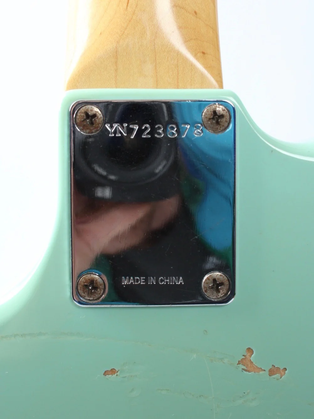 1997 Squier Musicmaster Bass Vista Series sonic blue - Image 11