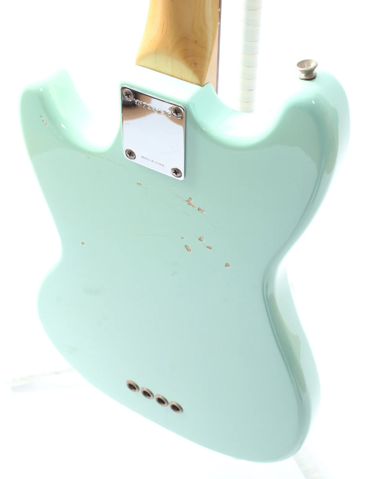 1997 Squier Musicmaster Bass Vista Series sonic blue - Image 8