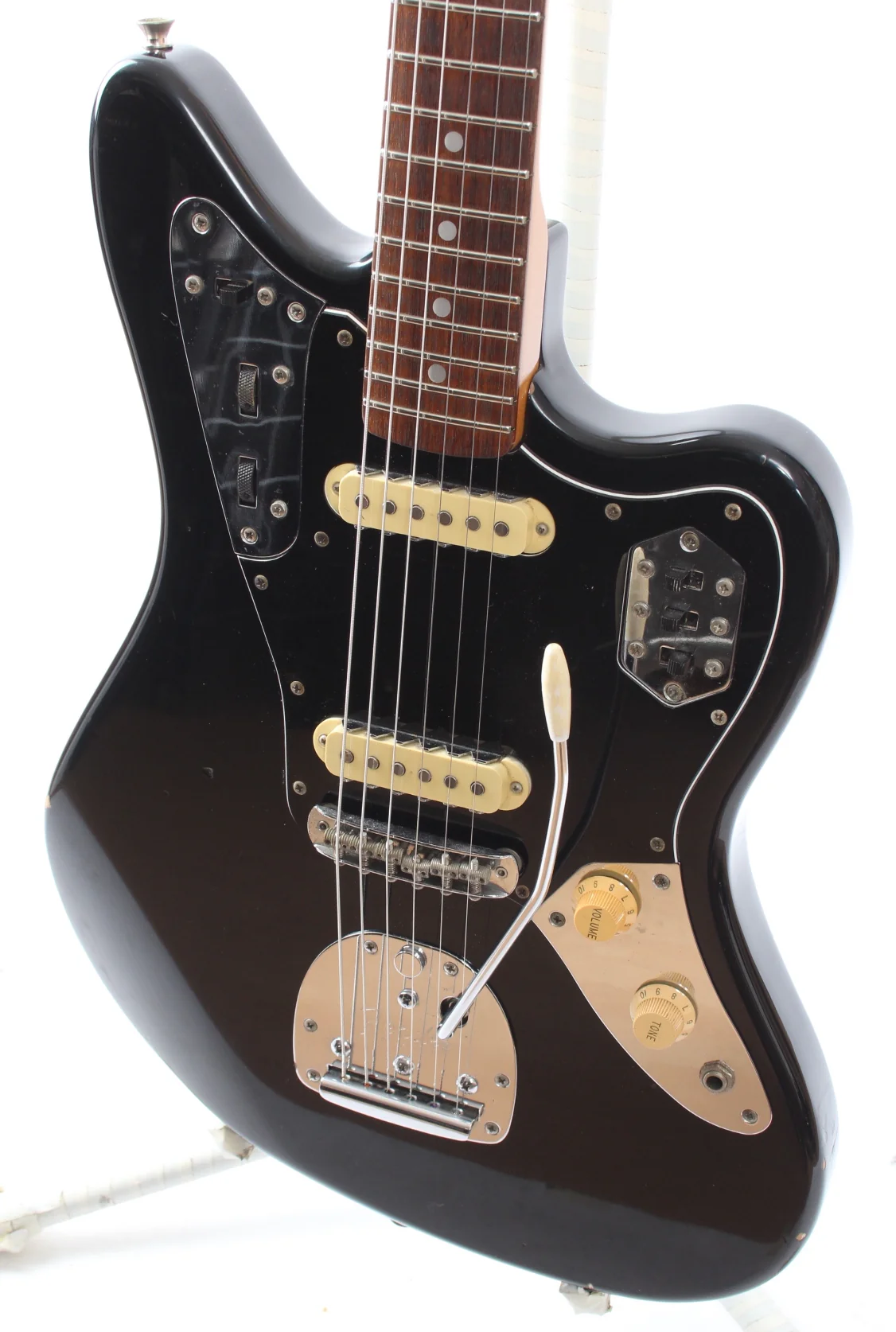 1998 Fender Jaguar 66 Reissue black - Image 3