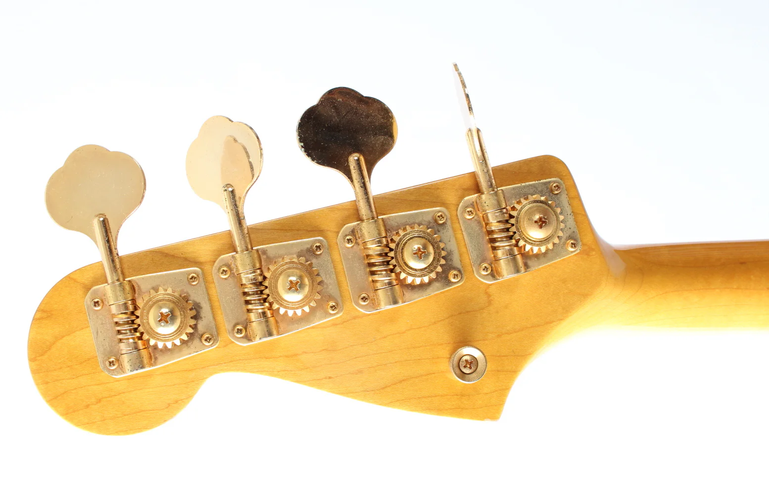 1998 Fender Jazz Bass 62 Reissue black matching headstock gold hardware - Image 10