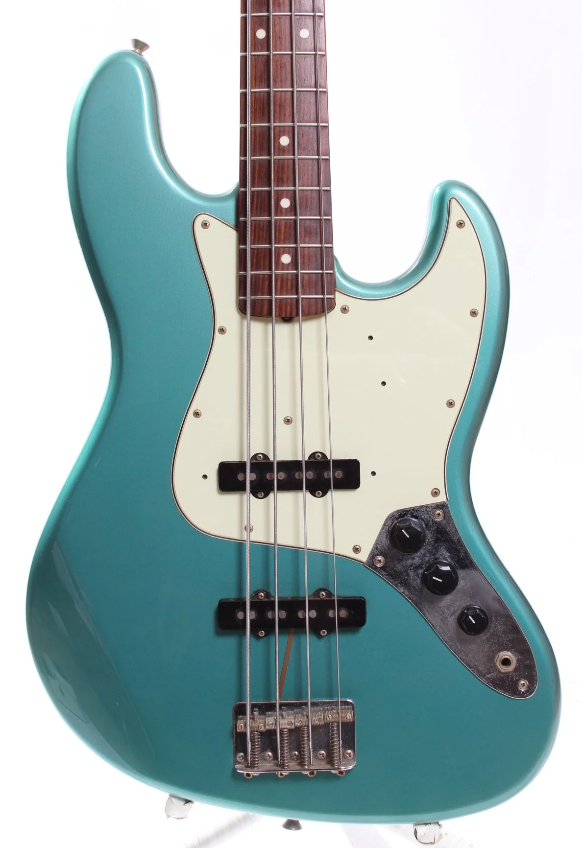 1998 Fender Jazz Bass 62 Reissue ocean turquoise metallic - Image 2