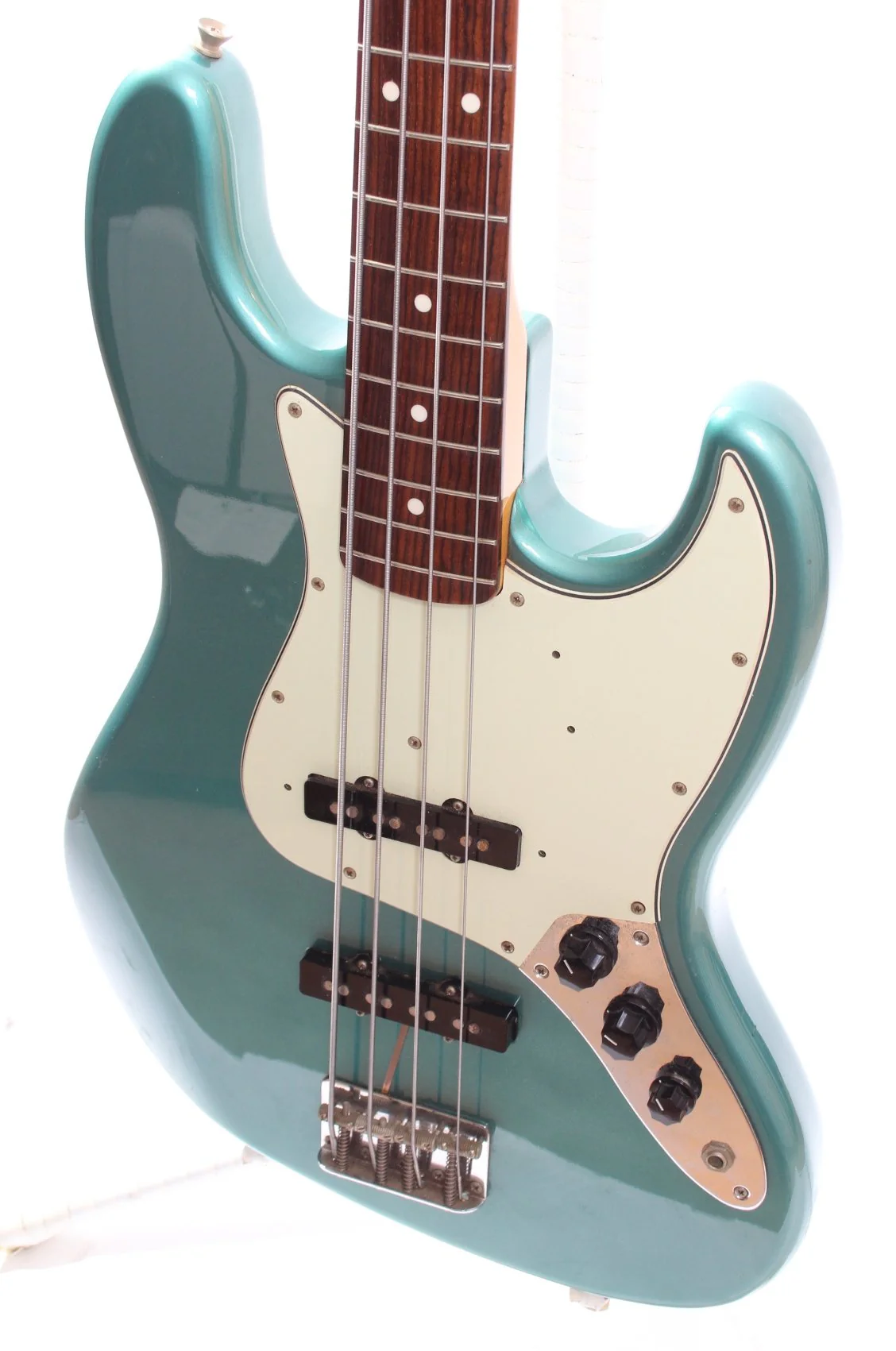1998 Fender Jazz Bass 62 Reissue ocean turquoise metallic - Image 3