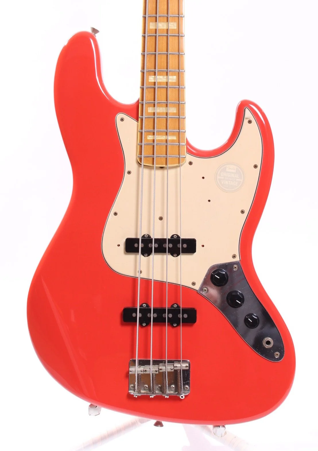 1998 Fender Jazz Bass 75 Reissue fiesta red - Image 2