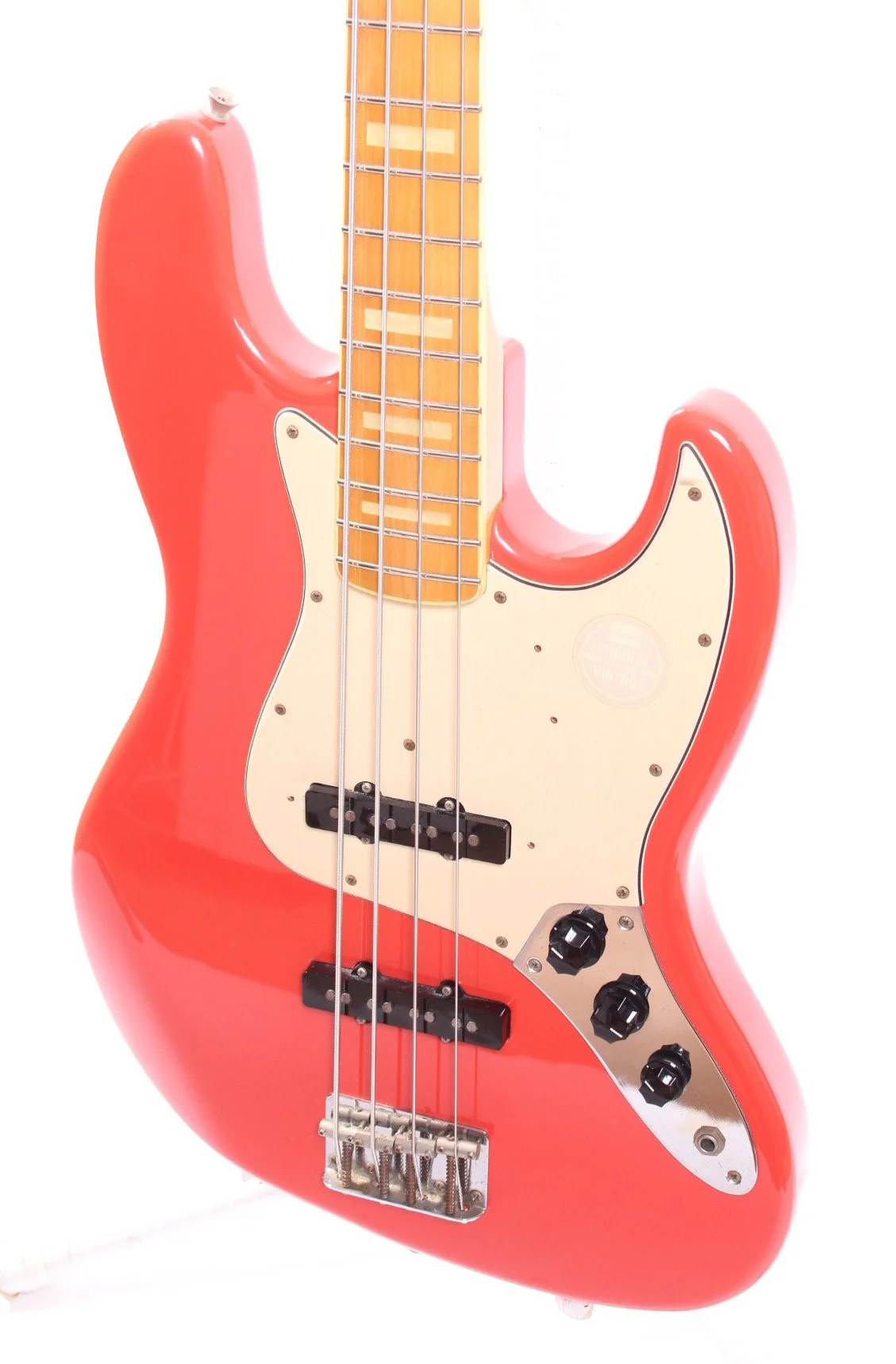 1998 Fender Jazz Bass 75 Reissue fiesta red - Image 3