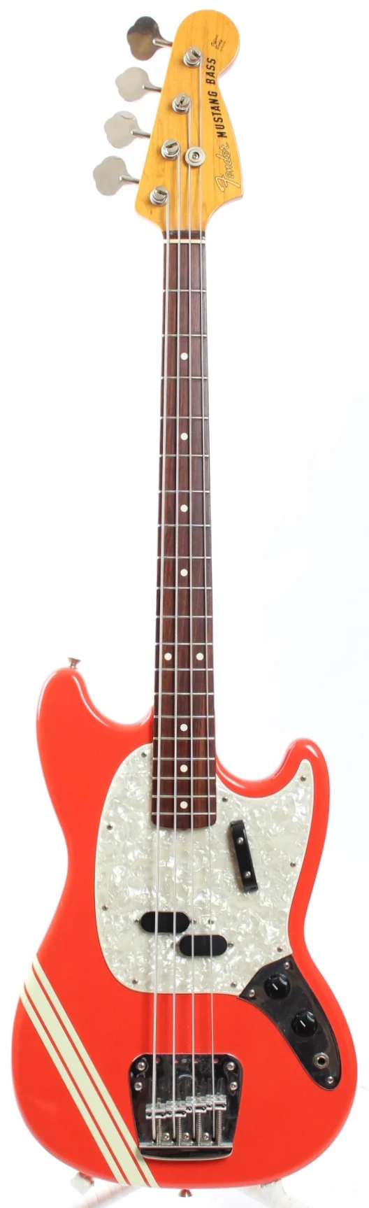 1998 Fender Mustang Bass competition fiesta red