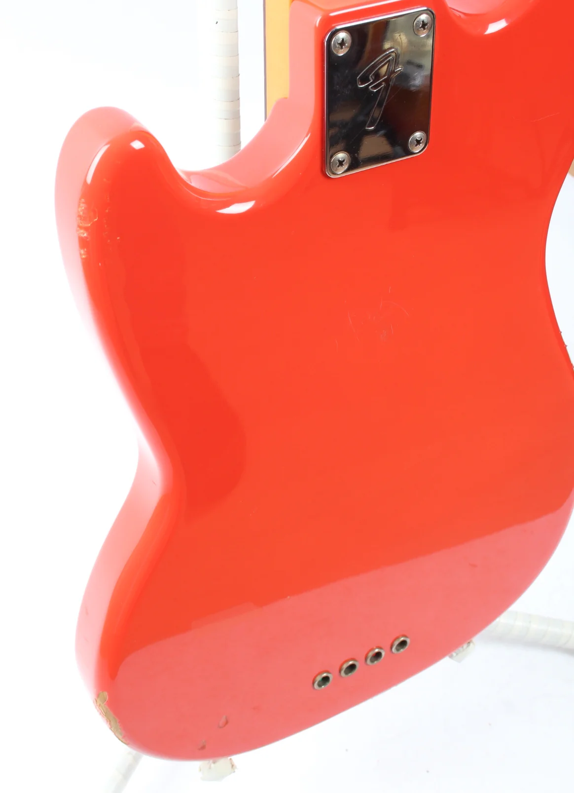 1998 Fender Mustang Bass competition fiesta red - Image 13