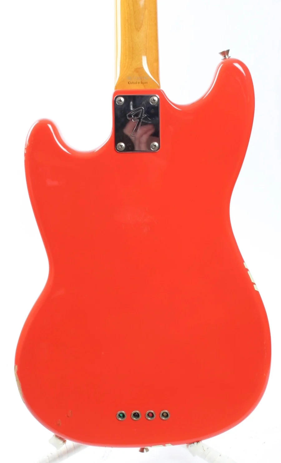 1998 Fender Mustang Bass competition fiesta red - Image 7
