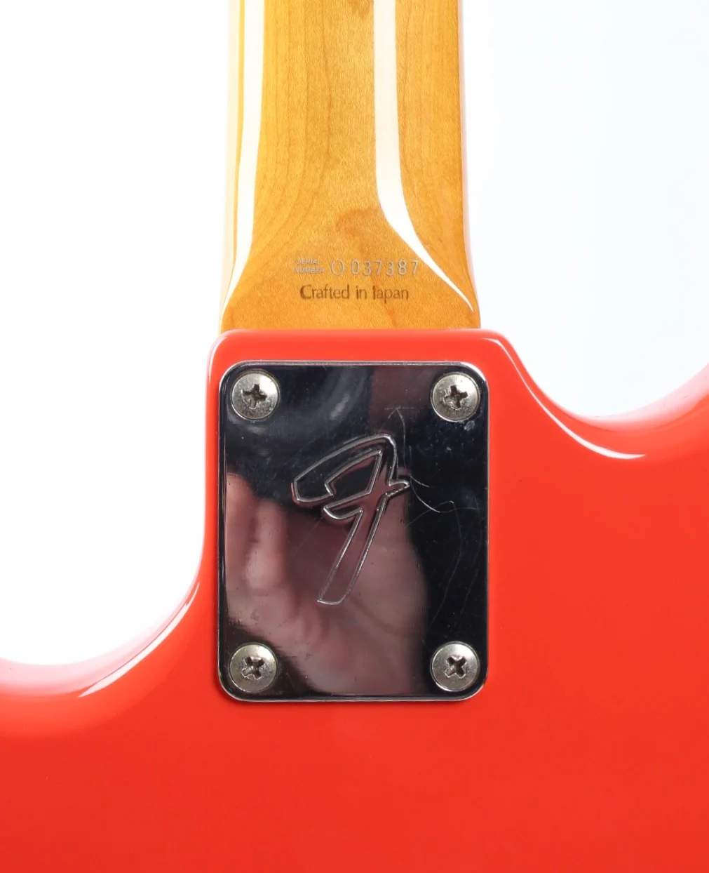 1998 Fender Mustang Bass competition fiesta red - Image 9