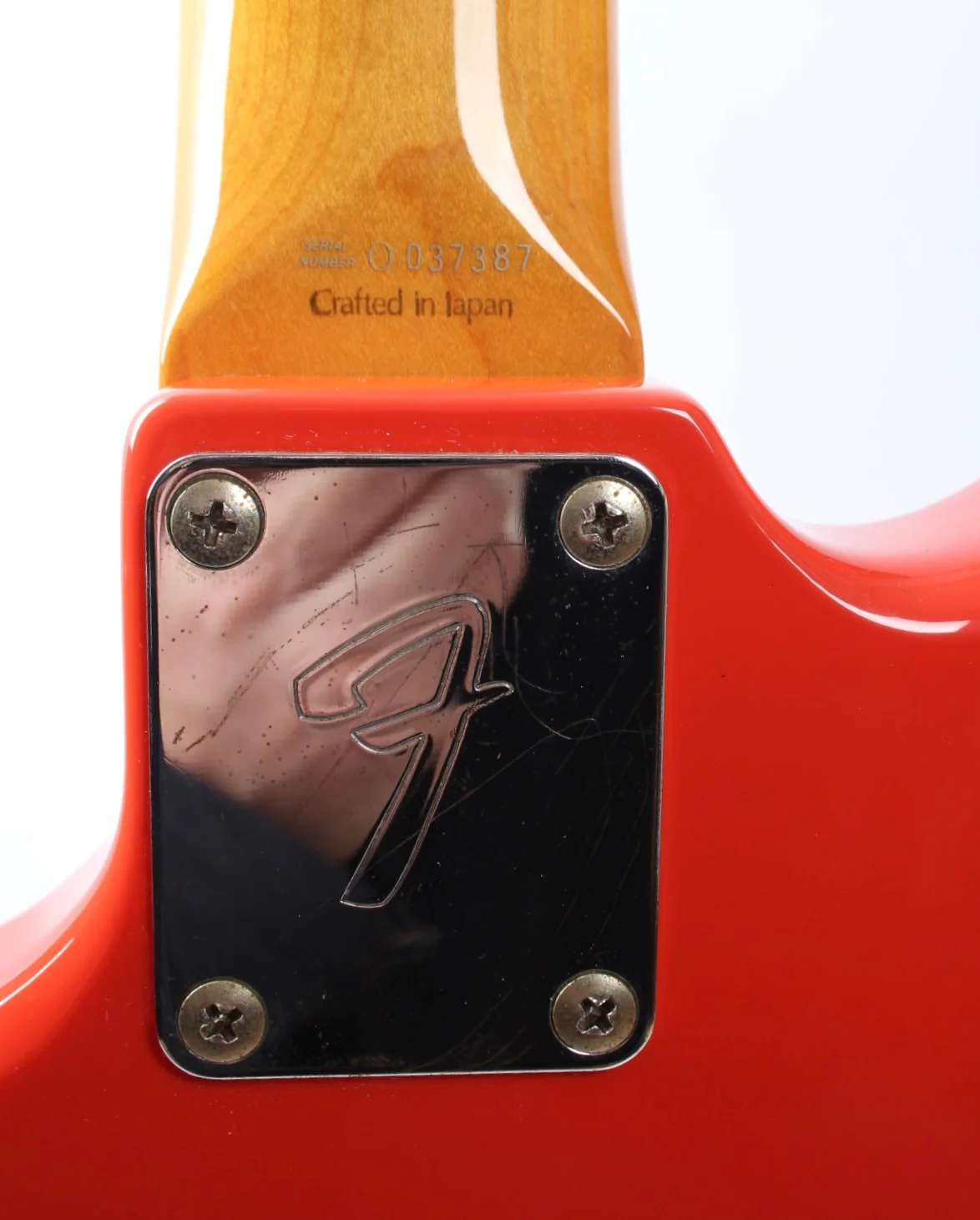 1998 Fender Mustang Bass competition fiesta red - Image 11