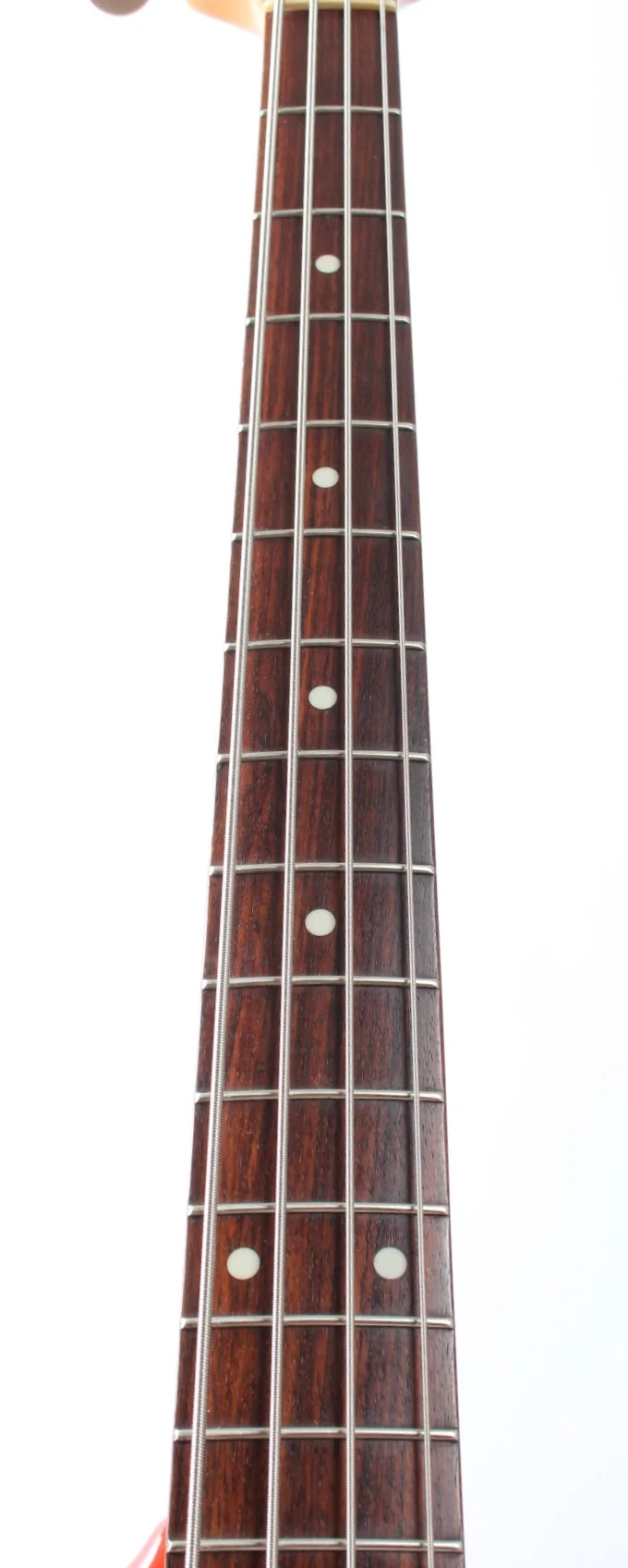 1998 Fender Mustang Bass competition fiesta red - Image 4