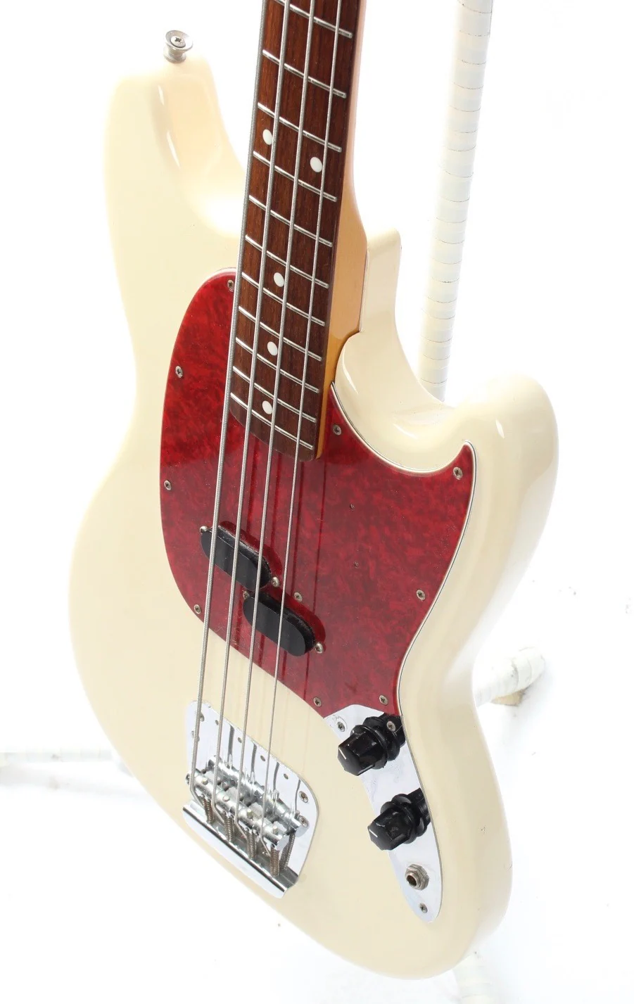1998 Fender Mustang Bass vintage white - Image 3