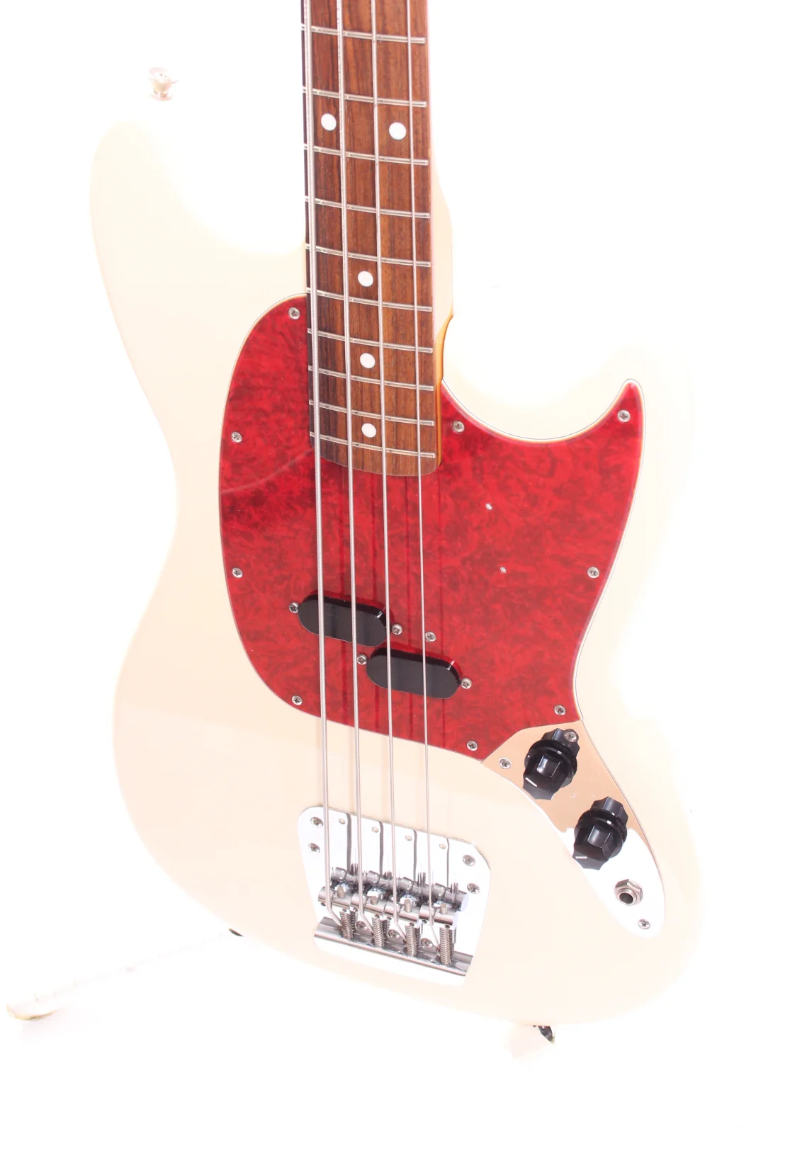 1998 Fender Mustang Bass vintage white - Image 3