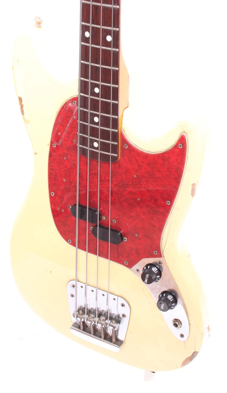 1998 Fender Mustang Bass vintage white - Image 3