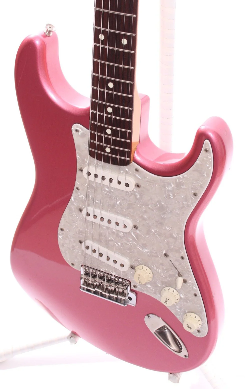 1998 Fender Stratocaster '62 Reissue burgundy mist metallic - Image 3