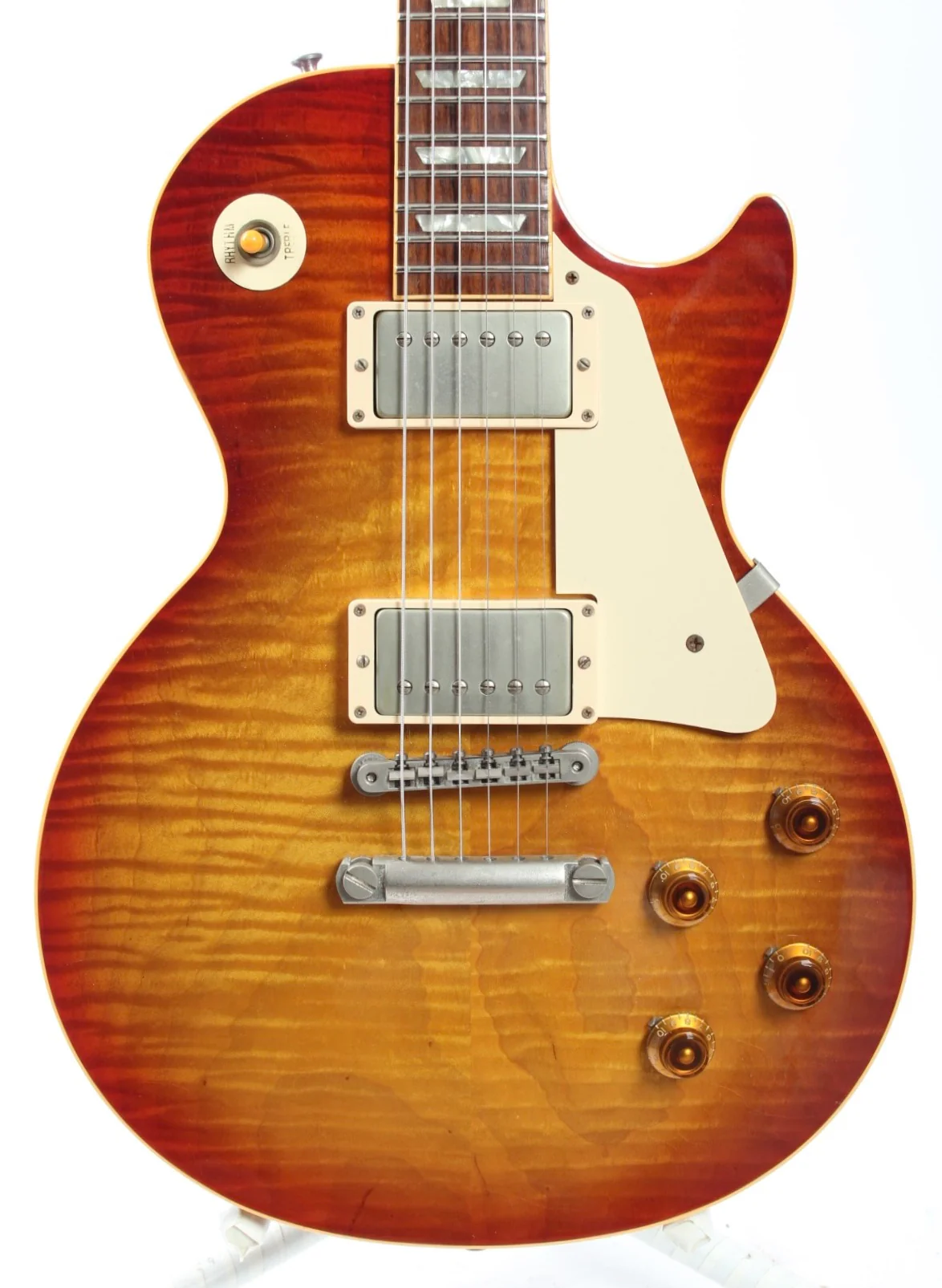 1998 Gibson Les Paul Standard 58 Historic Reissue R8 Flametop sunburst - Image 2
