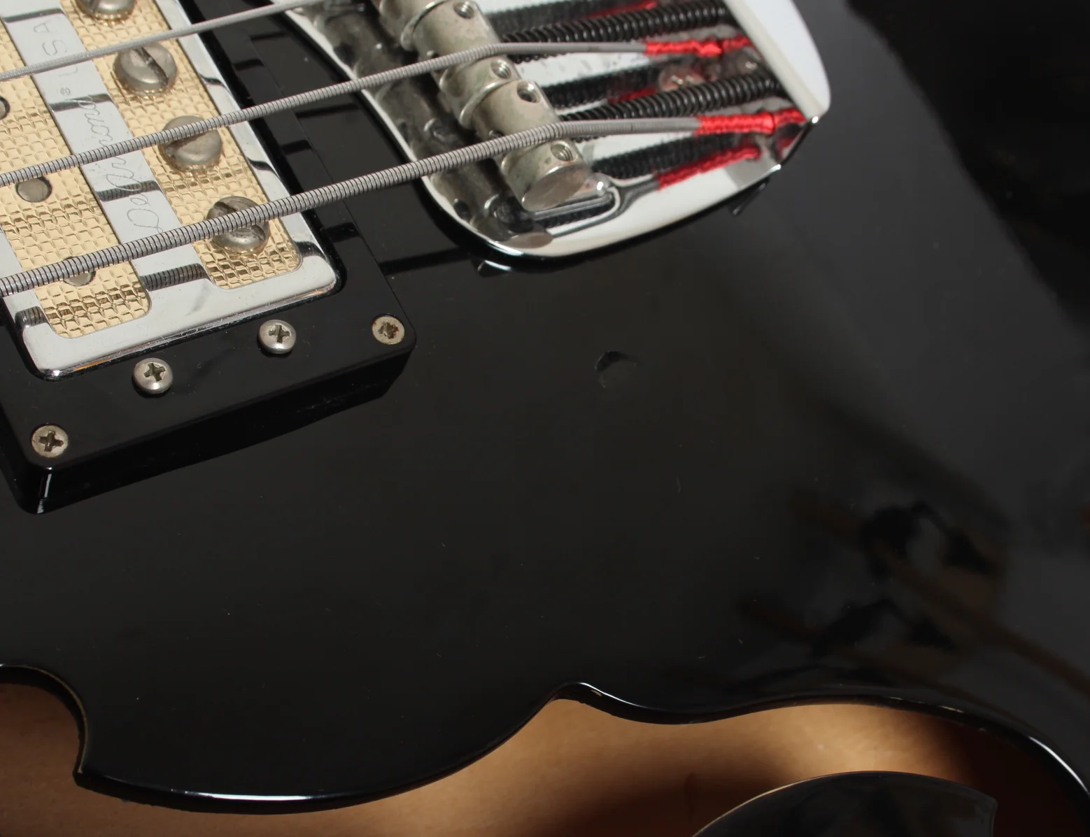1999 DeArmond by Guild Starfire Bass black - Image 12