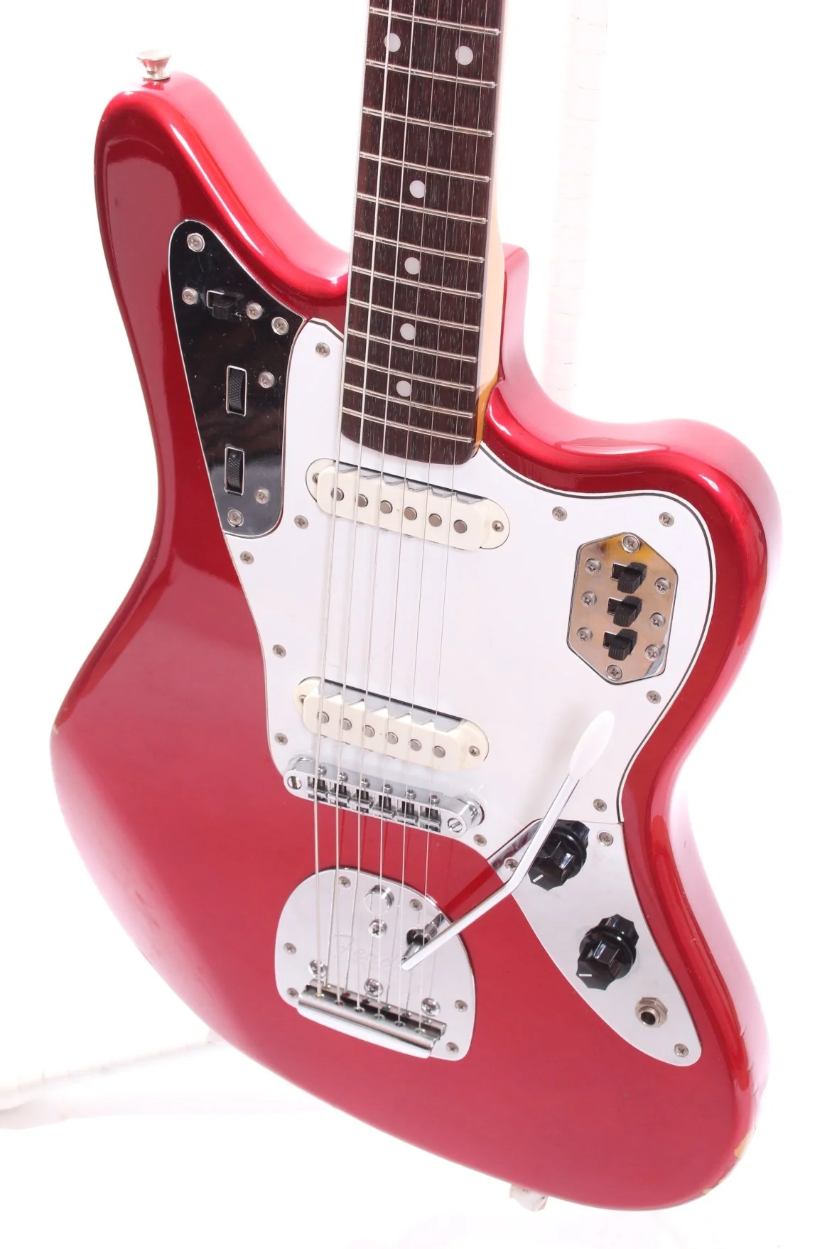 1999 Fender Jaguar 66 Reissue candy apple red - Image 3