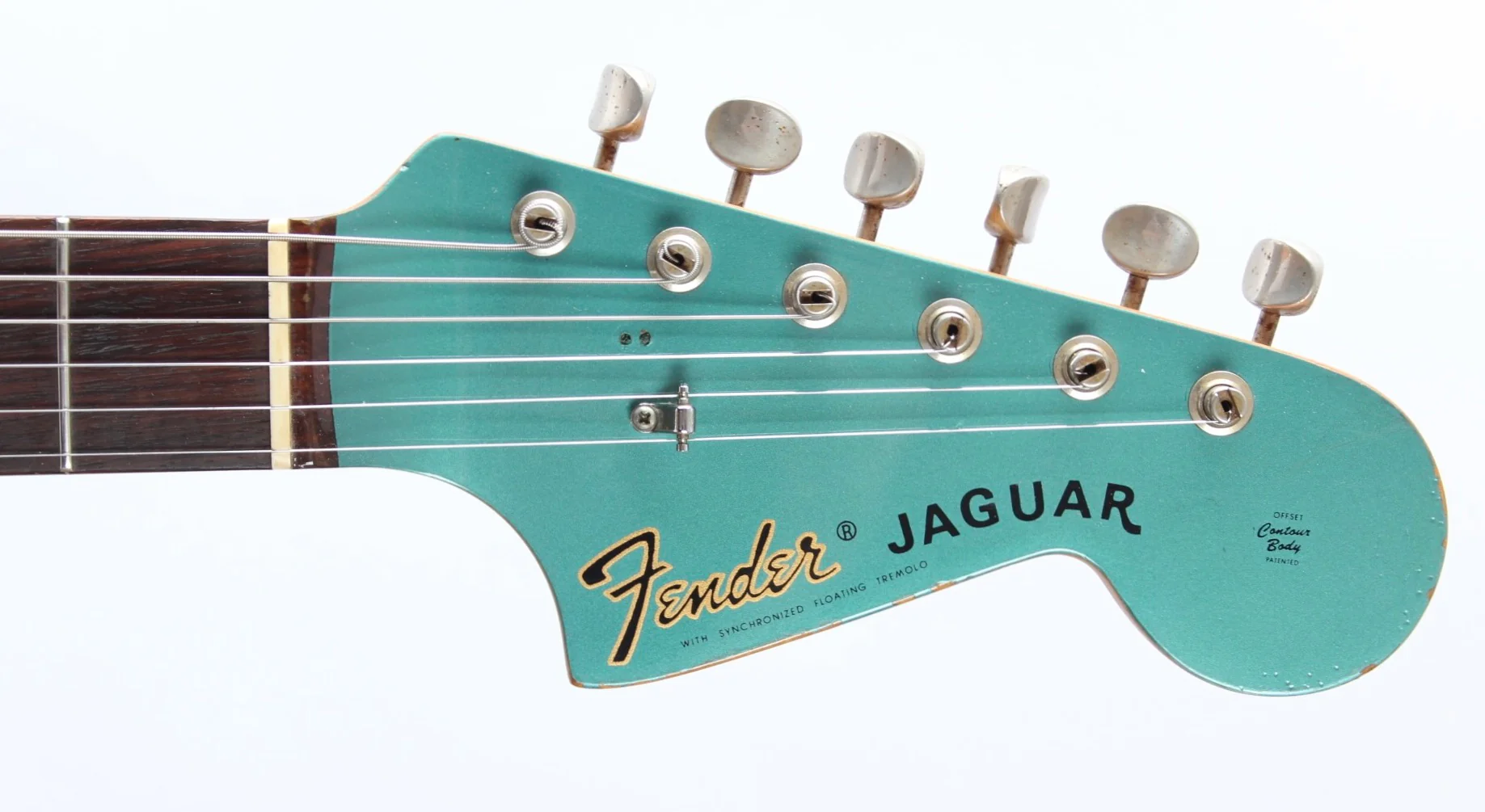 1999 Fender Jaguar 66 Reissue ocean turquoise metallic - Image 5