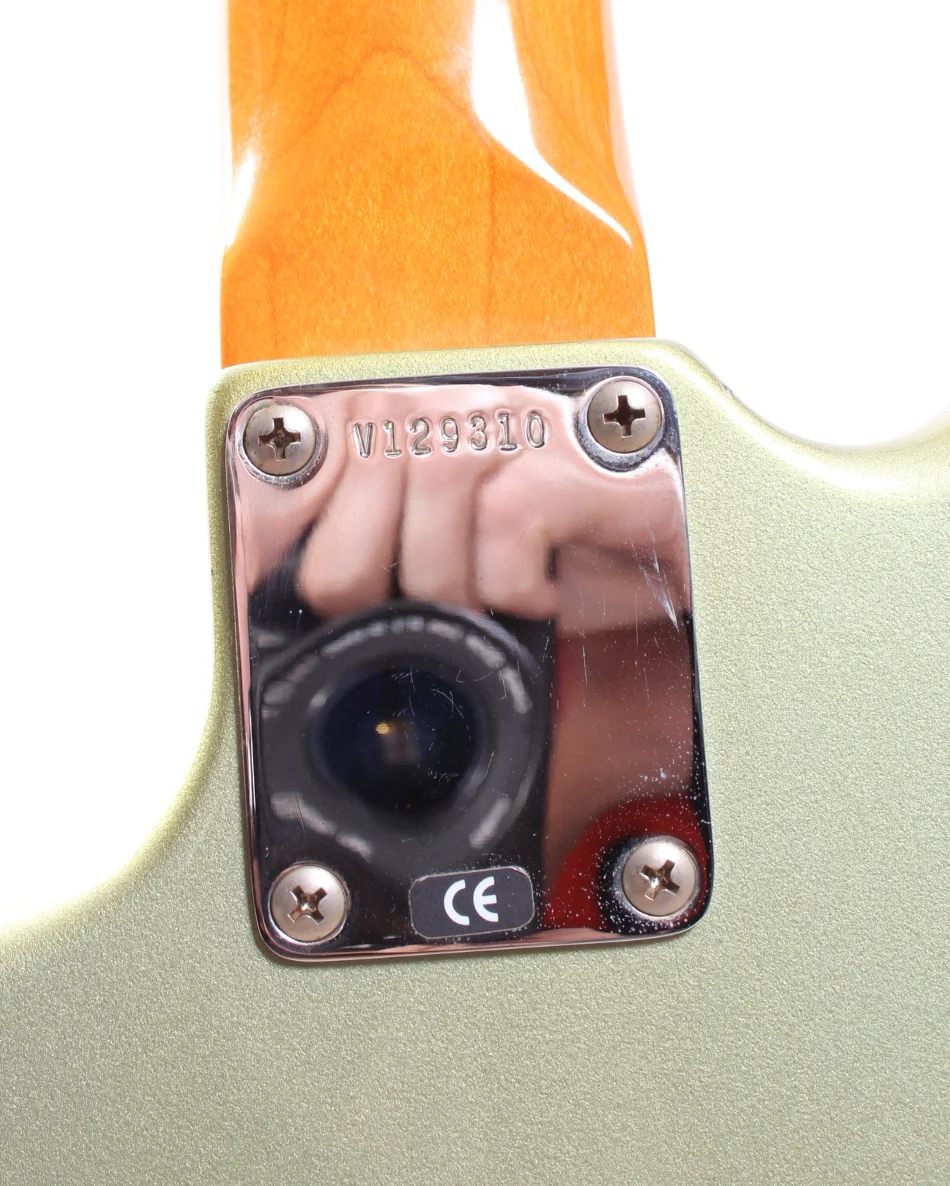 1999 Fender Jaguar American Vintage 62 Reissue matching headstock ice blue metallic - Image 11