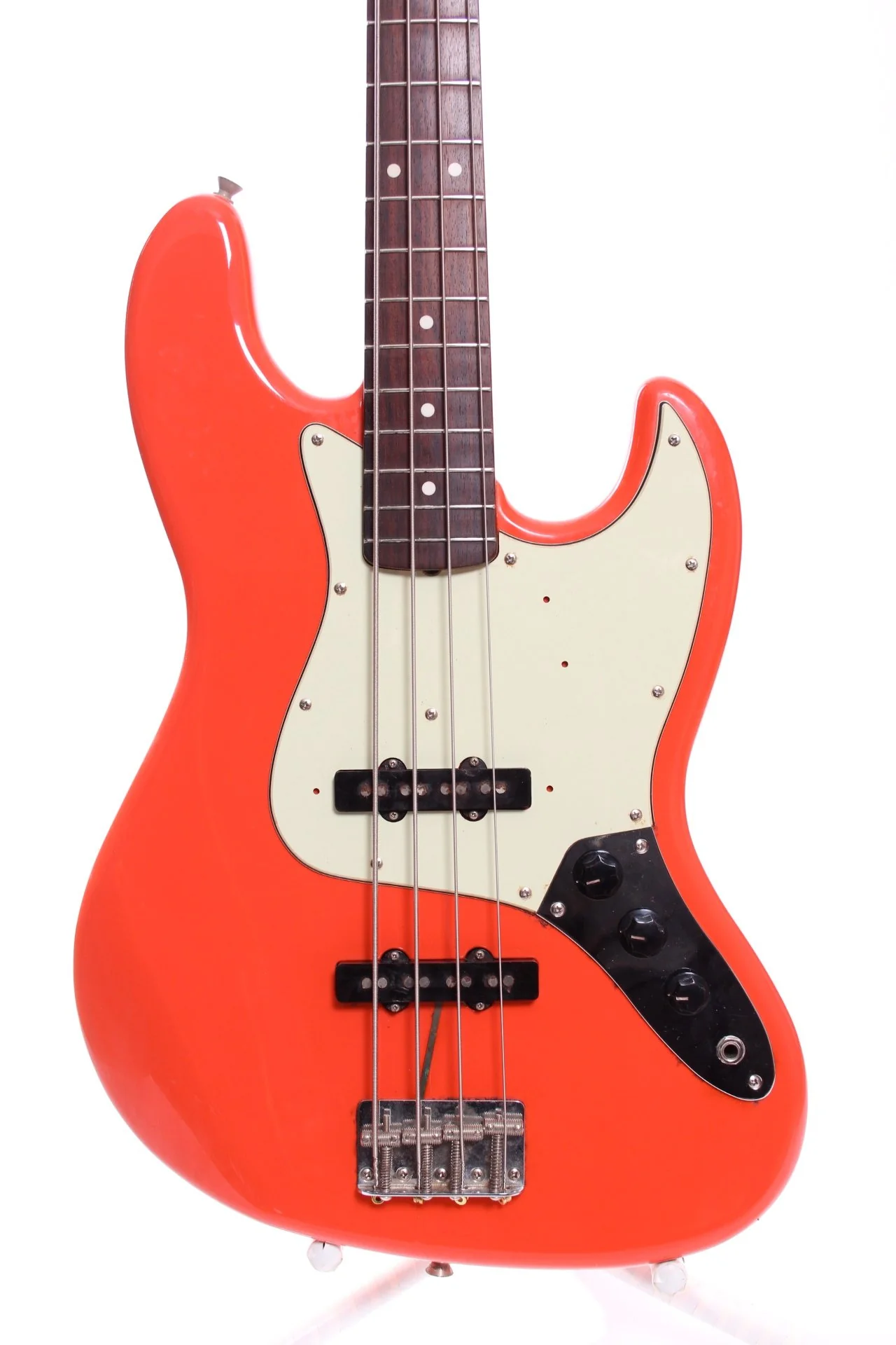 1999 Fender Japan Jazz Bass '62 Reissue fiesta red - Image 5