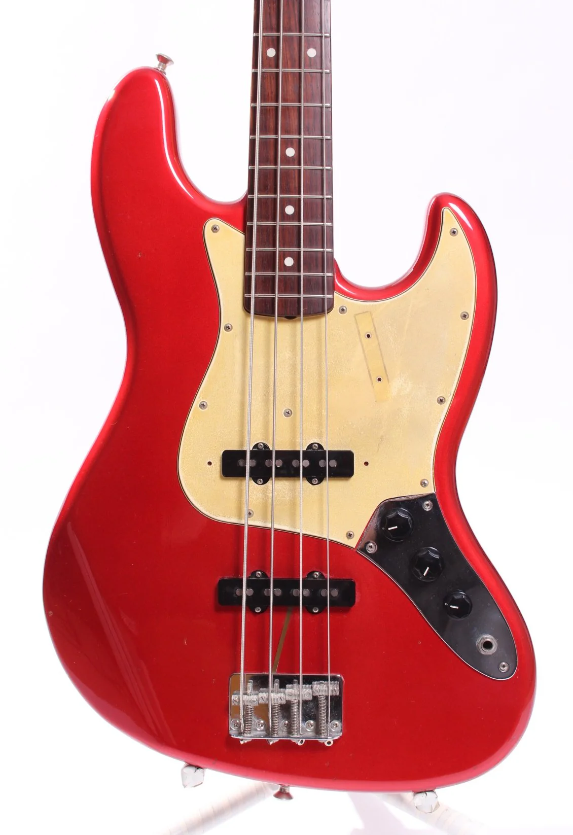 1999 Fender Jazz Bass 62 Reissue candy apple red - Image 2