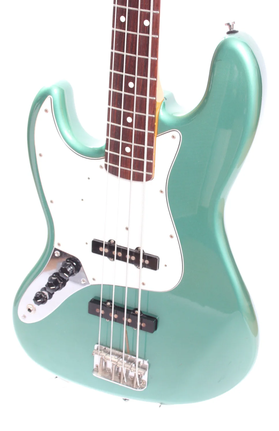 1999 Fender Jazz Bass 62 Reissue lefty ocean turquoise metallic - Image 3